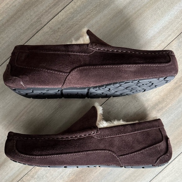 NWOT UGG Men's Ascot Slipper Shoe Exppresso Bean Brown Size 10 - Picture 4 of 7